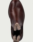 Barbour боти челси с равна подметка дамски от кожа Evie кафяви LFO0811BR51