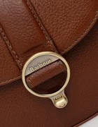 Barbour чанта crossbody дамска от кожа кафява LBA0490