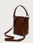 Barbour чанта crossbody дамска от кожа кафява LBA0549