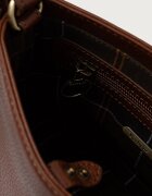 Barbour чанта crossbody дамска от кожа кафява LBA0549