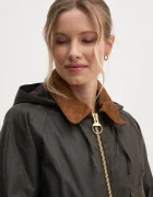 Barbour дълго яке дамско от памук HIGHCLERE зелено LWX1262