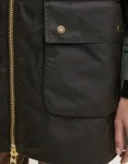 Barbour дълго яке дамско от памук HIGHCLERE зелено LWX1262