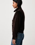 Barbour късо яке дамско от джинс Overton кафяво LCA0424