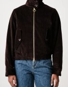 Barbour късо яке дамско от джинс Overton кафяво LCA0424