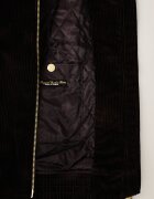 Barbour късо яке дамско от джинс Overton кафяво LCA0424