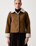 Barbour късо яке дамско от джинс Penny бежово LCA0423