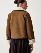 Barbour късо яке дамско от джинс Penny бежово LCA0423