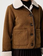 Barbour късо яке дамско от джинс Penny бежово LCA0423