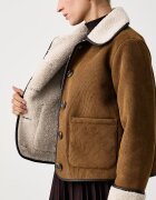 Barbour късо яке дамско от джинс Penny бежово LCA0423
