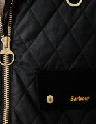 Barbour късо яке дамско от памук черно LWX1580