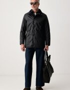 Barbour късо яке мъжко от памук тъмносиньо MWX2581
