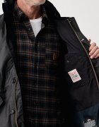 Barbour късо яке мъжко от памук тъмносиньо MWX2581