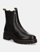 Barbour Кожени боти челси Evie в черно с платформа LFO0575BK52