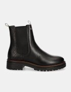 Barbour Кожени боти челси Evie в черно с платформа LFO0575BK52