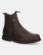 Barbour Кожени боти челси Hale мъжки в кафяво MFO0815BR99