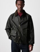 Barbour Мъжко яке от промазана материя BEDALE зелено MWX2205