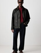 Barbour Мъжко яке от промазана материя BEDALE зелено MWX2205