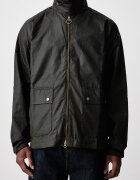 Barbour Мъжко яке от промазана материя BEDALE зелено MWX2205