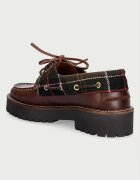 Barbour мокасини дамски от кожа Darras кафяви LFO0798BR74
