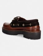 Barbour мокасини дамски от кожа Darras кафяви LFO0798BR94