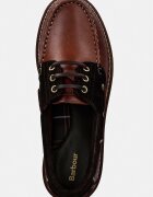Barbour мокасини дамски от кожа Darras кафяви LFO0798BR94
