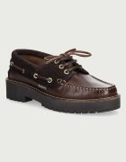 Barbour мокасини дамски от кожа Darras кафяви LFO0798BR98