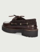 Barbour мокасини дамски от кожа Darras кафяви LFO0798BR98