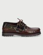 Barbour мокасини мъжки от кожа Deck кафяви MFO0795BR74