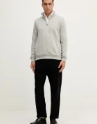 Barbour Памучен суичър мъжки в зелено с изчистен дизайн MOL0642