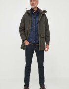 Barbour Памучна риза мъжка с кройка по тялото с яка с копче