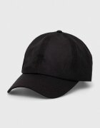 Barbour Памучна шапка с козирка в черно с изчистен дизайн
