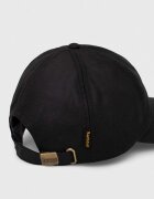 Barbour Памучна шапка с козирка в черно с изчистен дизайн