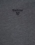 Barbour Памучна тениска с яка в черно с изчистен дизайн MML0628