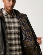 Barbour парка мъжка от восък Bedale зелена MWX2494