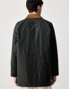 Barbour преходно яке мъжко от памук Beaufort зелено MWX2586