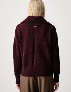 Barbour пуловер дамски с вълна бордо LKN1579