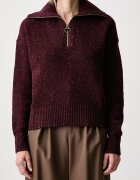 Barbour пуловер дамски с вълна бордо LKN1579