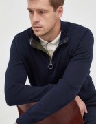Barbour пуловер мъжки от памук ESSENTIALS тъмносин MKN1074