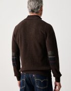 Barbour пуловер мъжки от вълна кафяв MKN0837