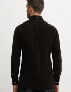 Barbour риза мъжка от джинс RAMSEY кафява MSH5001