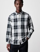 Barbour риза мъжка от памук EDGAR синя на каре MSH5355