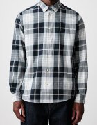 Barbour риза мъжка от памук EDGAR синя на каре MSH5355