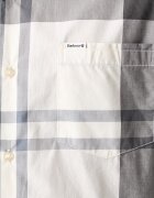 Barbour риза мъжка от памук Harris Tailored Shirt бежова на каре MSH5071