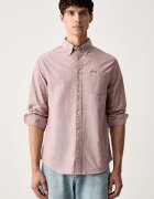 Barbour риза мъжка от памук Marsden розова MSH5527