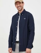 Barbour риза мъжка от памук OXTOWN тъмносиня MSH5301