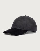 Barbour шапка с козирка дамска от памук тъмносиня LHA0651