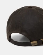 Barbour шапка с козирка дамска от памук зелена LHA0477