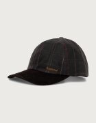 Barbour шапка с козирка дамска от памук зелена LHA0650