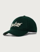 Barbour шапка с козирка мъжка от вълнена материя зелена MHA0971