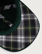Barbour шапка с козирка мъжка от вълнена материя зелена MHA0971
